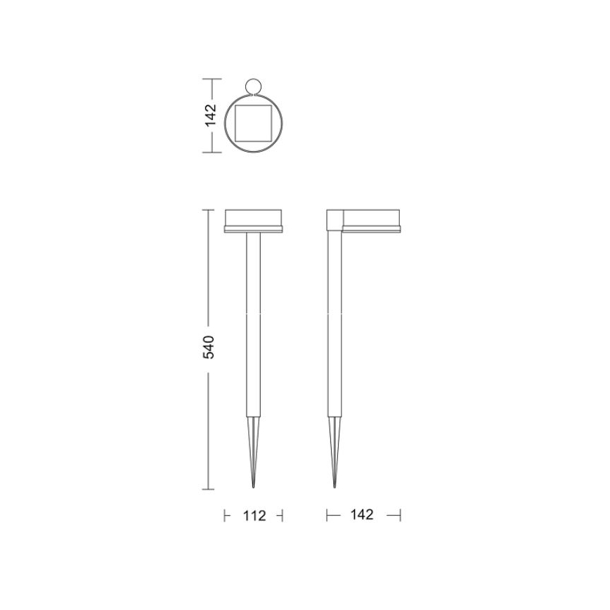 Philips - LED solcellslampa VYNCE LED/1,5W/3,7V IP44