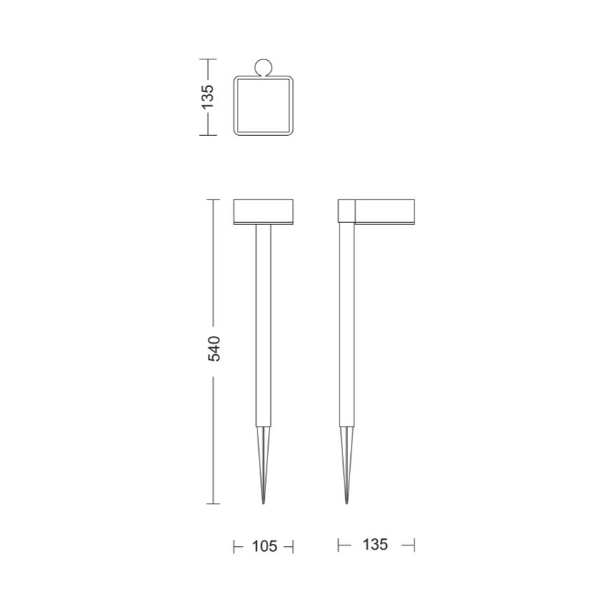 Philips - LED solcellslampa VYNCE LED/1,5W/3,7V IP44