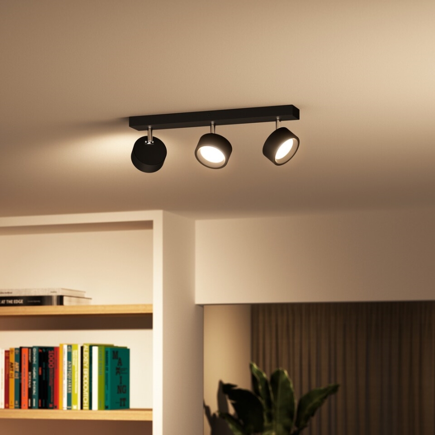 Philips - LED spotlight 3xLED/5,5W/230V svart
