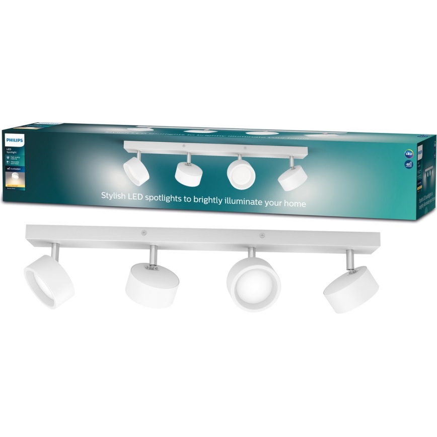 Philips - LED spotlight 4xLED/5,5W/230V vit