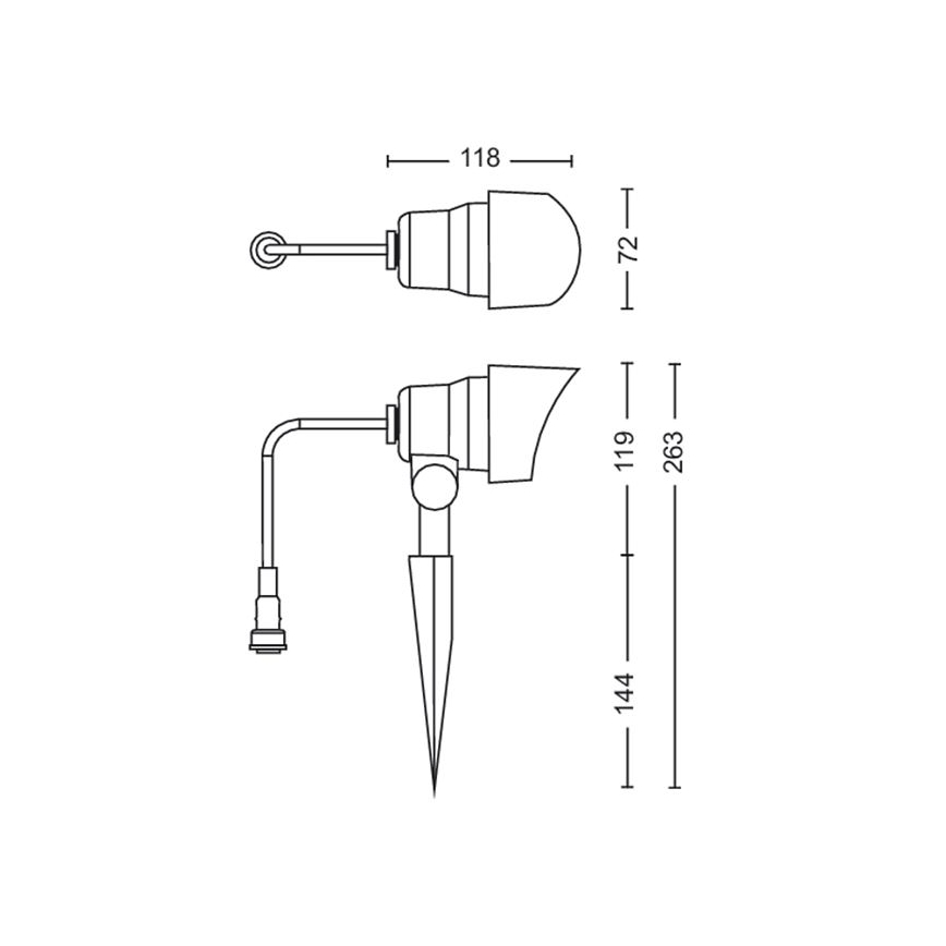 Philips - LED spotlight för utomhusbruk LED/6W/12V 2700K IP44