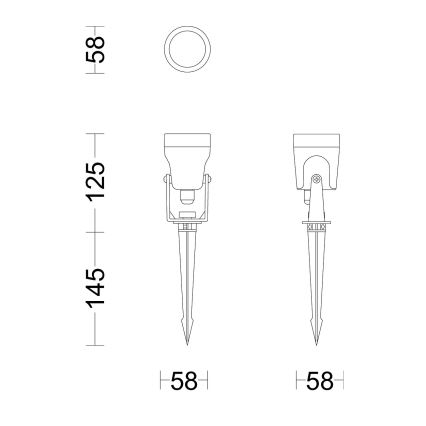 Philips - LED spotlight för utomhusbruk GARDENLINK REUEL LED/1,5W/24V 2700K IP44