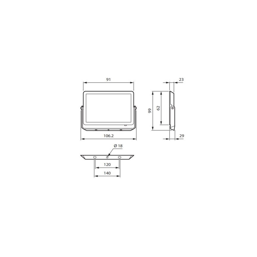 Philips - LED strålkastare DECOFLOOD LED/10W/230V IP65