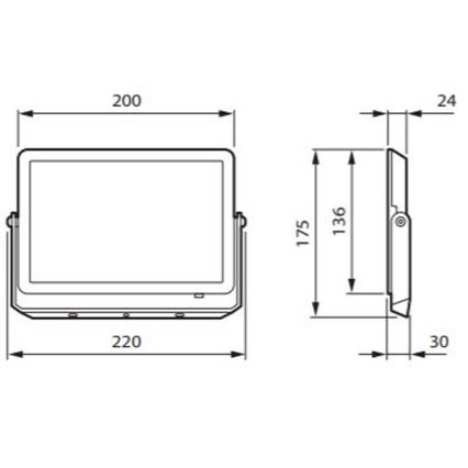 Philips - LED strålkastare DECOFLOOD LED/50W/230V IP65