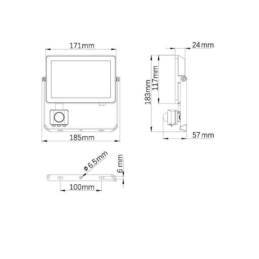 Philips - LED strålkastare för utomhusbruk med en sensor PROJECTLINE LED/30W/230V IP65 3000K