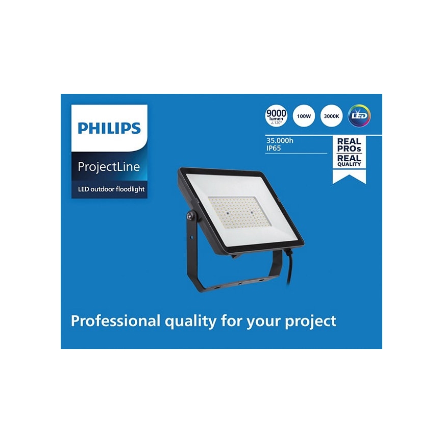 Philips - LED strålkastare för utomhusbruk PROJECTLINE LED/100W/230V IP65 3000K