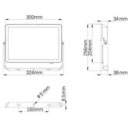 Philips - LED strålkastare för utomhusbruk PROJECTLINE LED/100W/230V IP65 3000K