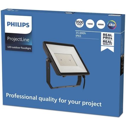 Philips - LED strålkastare för utomhusbruk PROJECTLINE LED/100W/230V IP65 4000K
