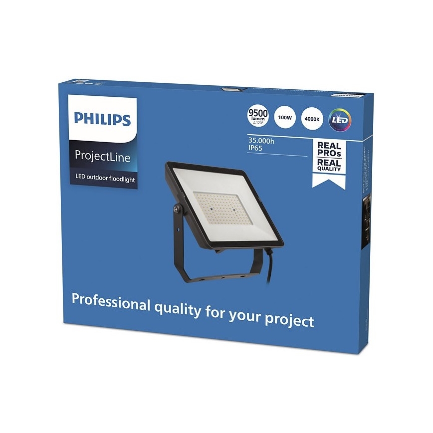 Philips - LED strålkastare för utomhusbruk PROJECTLINE LED/100W/230V IP65 4000K