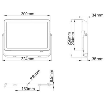 Philips - LED strålkastare för utomhusbruk PROJECTLINE LED/100W/230V IP65 4000K