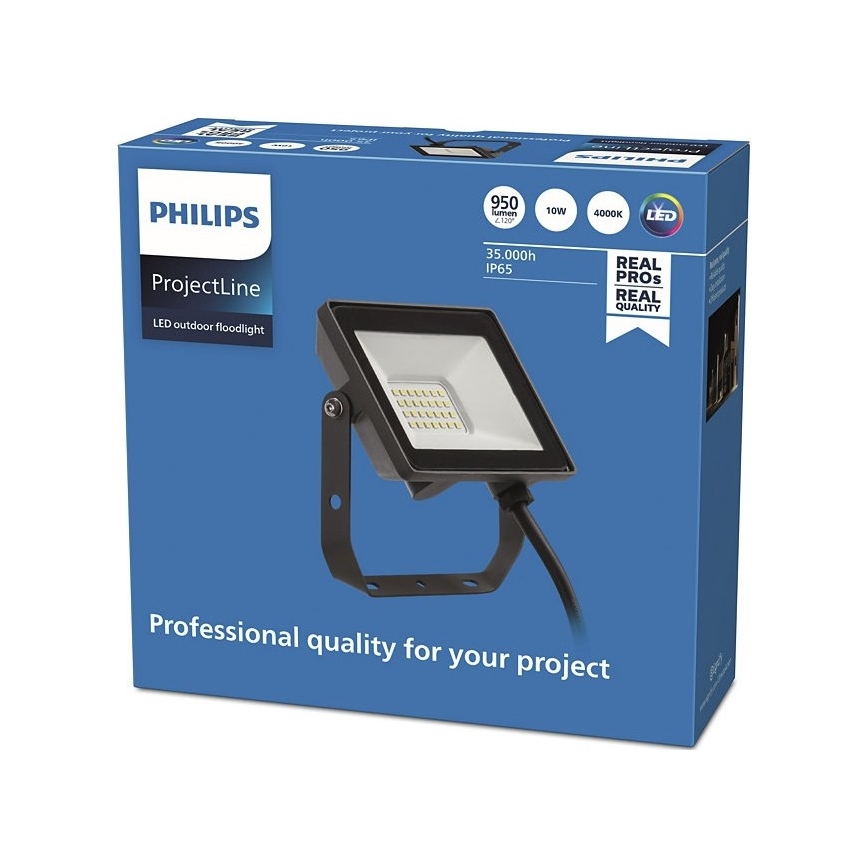Philips - LED strålkastare för utomhusbruk PROJECTLINE LED/10W/230V IP65 4000K
