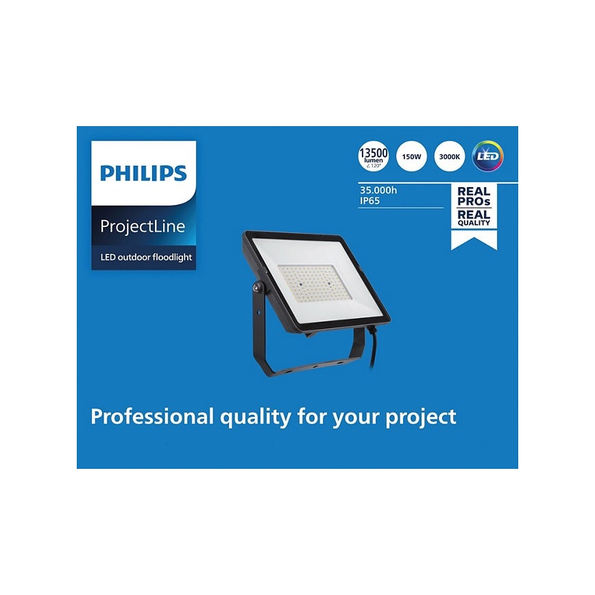 Philips - LED strålkastare för utomhusbruk PROJECTLINE LED/150W/230V IP65 3000K