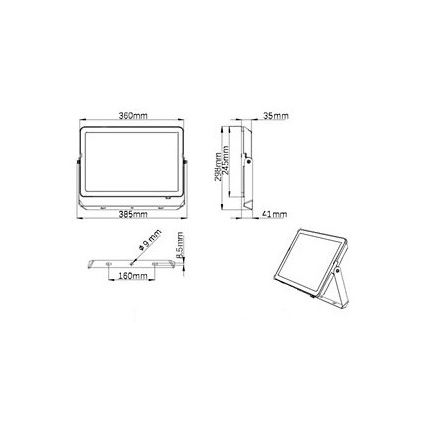 Philips - LED strålkastare för utomhusbruk PROJECTLINE LED/150W/230V IP65 4000K