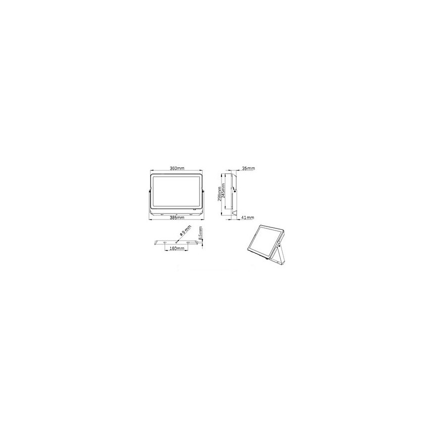 Philips - LED strålkastare för utomhusbruk PROJECTLINE LED/150W/230V IP65 4000K