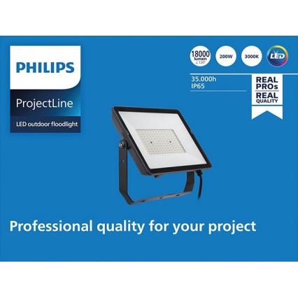 Philips - LED strålkastare för utomhusbruk PROJECTLINE LED/200W/230V IP65 3000K