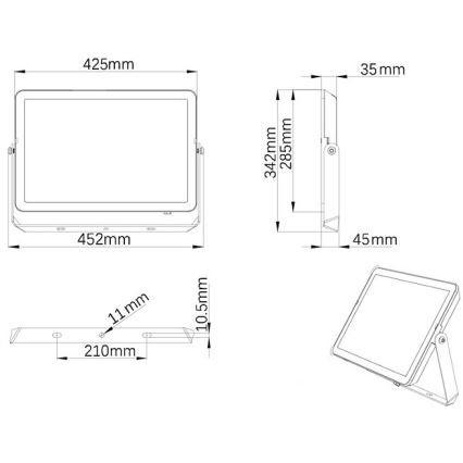 Philips - LED strålkastare för utomhusbruk PROJECTLINE LED/200W/230V IP65 3000K