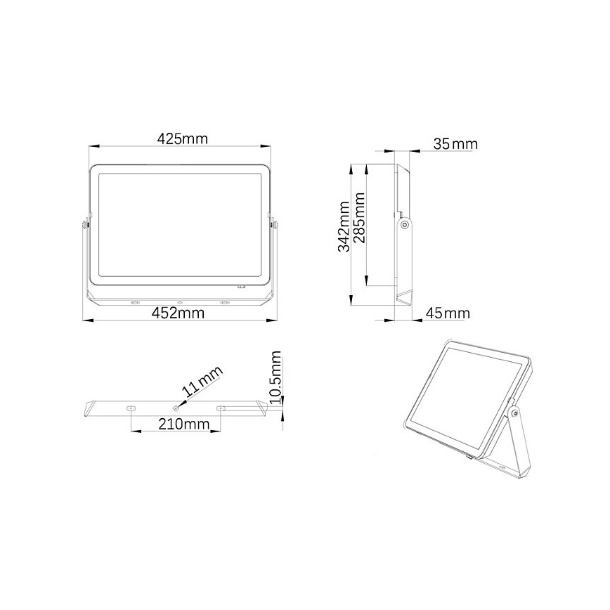 Philips - LED strålkastare för utomhusbruk PROJECTLINE LED/200W/230V IP65 3000K
