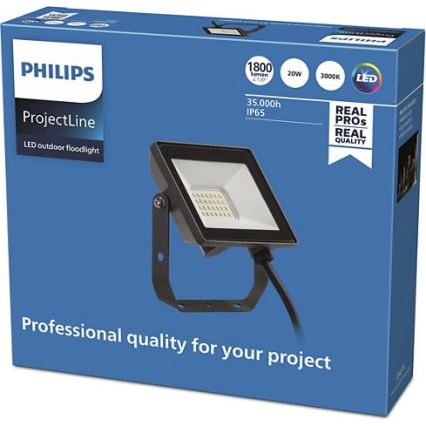 Philips - LED strålkastare för utomhusbruk PROJECTLINE LED/20W/230V IP65 3000K