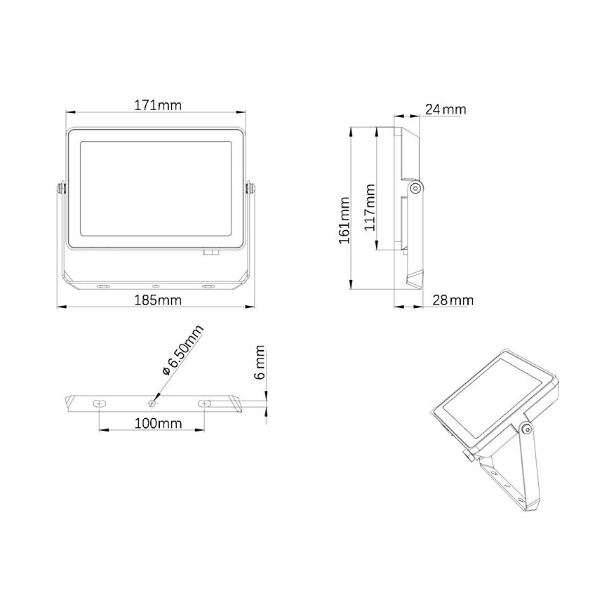 Philips - LED strålkastare för utomhusbruk PROJECTLINE LED/30W/230V IP65 3000K