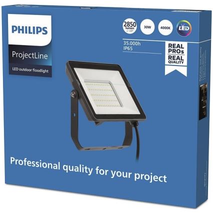 Philips - LED strålkastare för utomhusbruk PROJECTLINE LED/30W/230V IP65 4000K