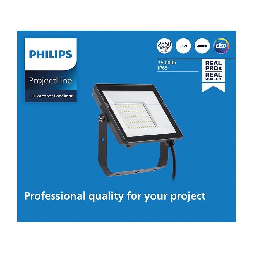 Philips - LED strålkastare för utomhusbruk PROJECTLINE LED/30W/230V IP65 4000K
