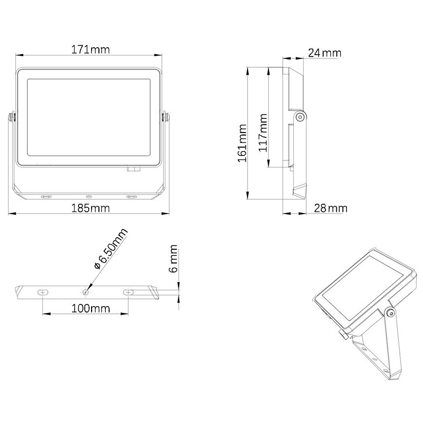 Philips - LED strålkastare för utomhusbruk PROJECTLINE LED/30W/230V IP65 4000K