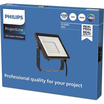 Philips - LED strålkastare för utomhusbruk PROJECTLINE LED/50W/230V IP65 3000K