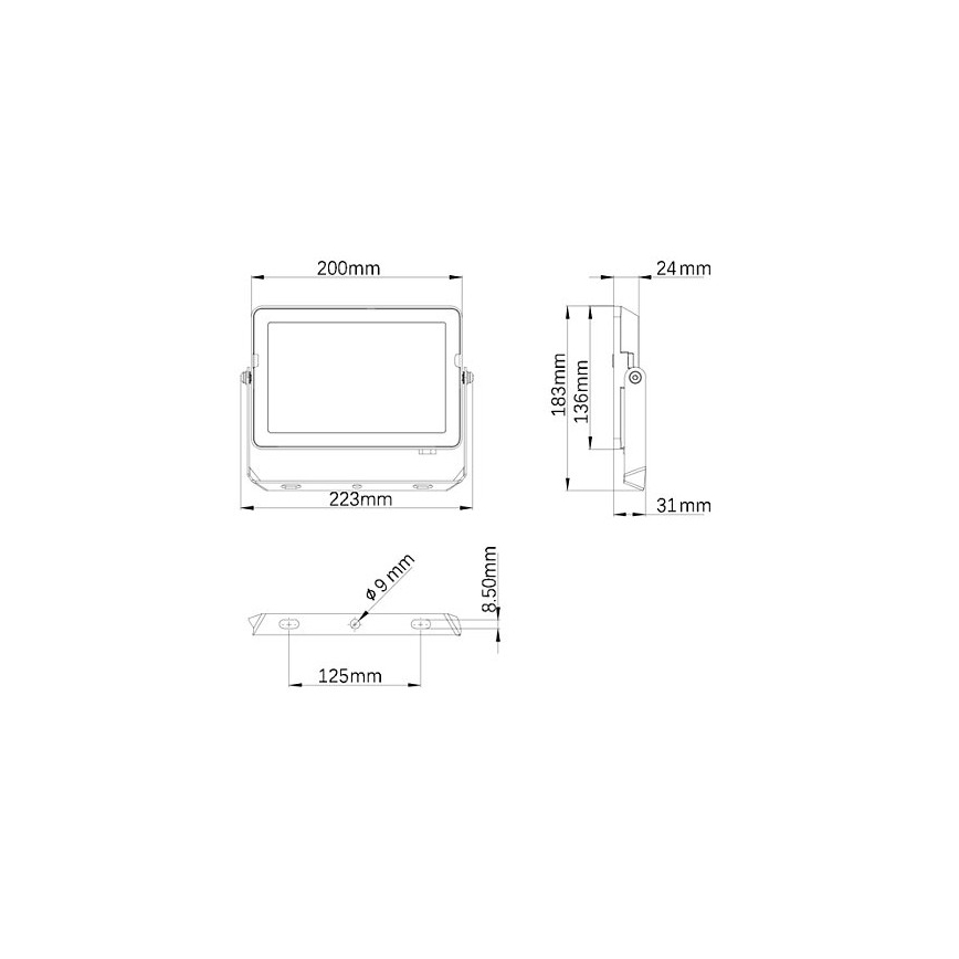 Philips - LED strålkastare för utomhusbruk PROJECTLINE LED/50W/230V IP65 3000K