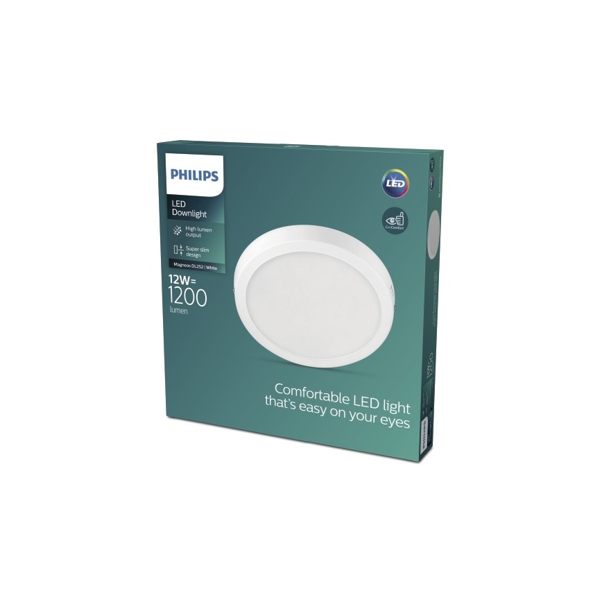 Philips - LED Takbelysning LED/12W/230V 2700K vit