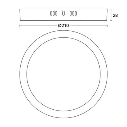 Philips - LED Takbelysning LED/12W/230V 2700K vit