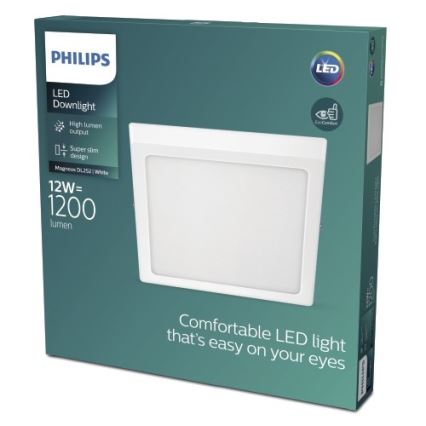 Philips - LED Takbelysning LED/12W/230V 2700K vit