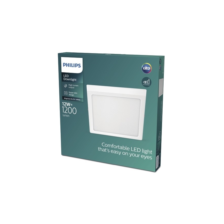 Philips - LED Takbelysning LED/12W/230V 2700K vit