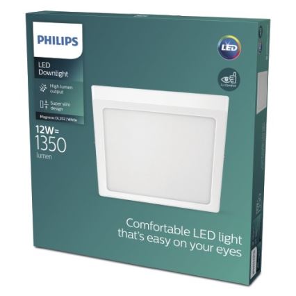 Philips - LED Takbelysning LED/12W/230V 4000K vit
