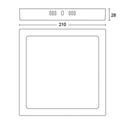 Philips - LED Takbelysning LED/12W/230V 4000K vit