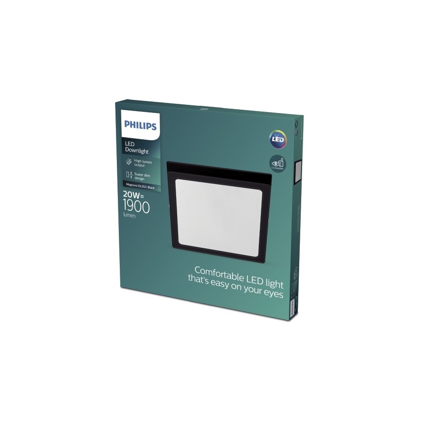 Philips - LED Takbelysning LED/20W/230V 2700K svart