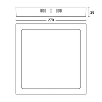 Philips - LED Takbelysning LED/20W/230V 2700K svart