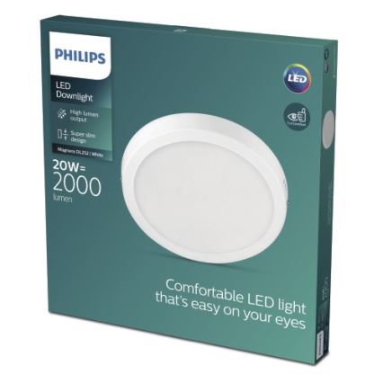 Philips - LED Takbelysning LED/20W/230V 2700K vit