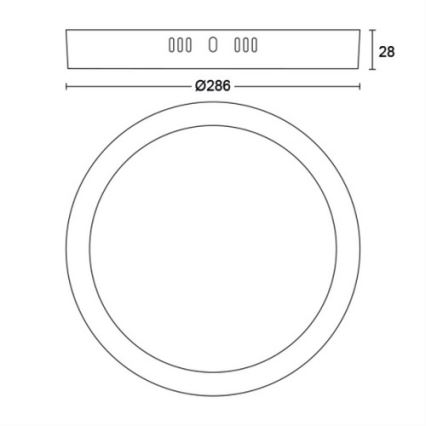 Philips - LED Takbelysning LED/20W/230V 2700K vit