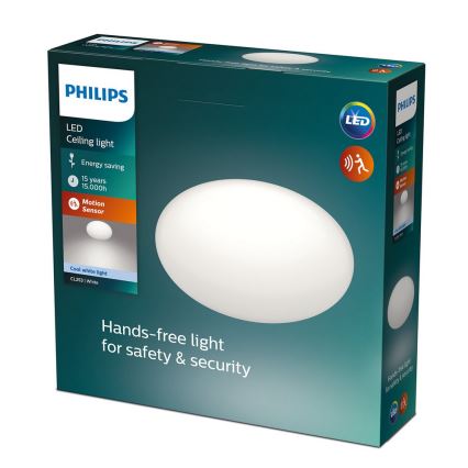 Philips - LED Takbelysning med sensor SHAN 1xLED/12W/230V 4000K