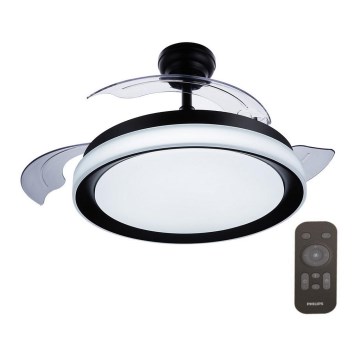 Philips - LED Takfläkt  LED/35W/230V 5500/4000/3000K svart  + fjärrkontroll