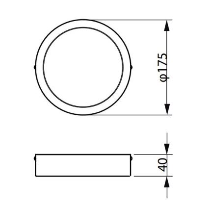 Philips - LED taklampa LEDINAIRE LED/10,5W/230V 3000K IP40
