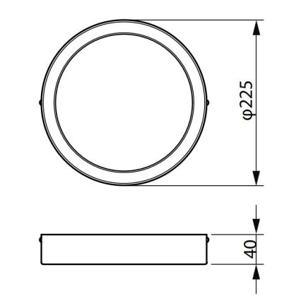 Philips - LED taklampa LEDINAIRE LED/19,5W/230V 3000K IP40