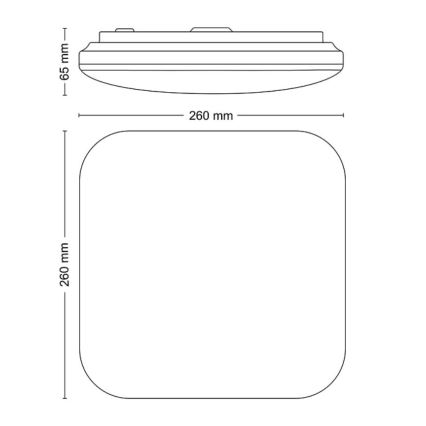 Philips - LED taklampa LED/12W/230V 2700K