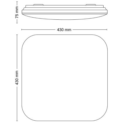 Philips - LED taklampa LED/24W/230V 4000K