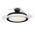 Philips-LED taklampa med en fläkt BLISS LED/35W/230V 5500/4000/2700K svart + fjärrkontroll