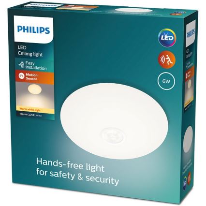 Philips - LED taklampa med en sensor MAUVE LED/6W/230V