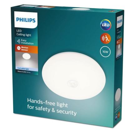 Philips - LED taklampa med sensor LED/16W/230V 4000K
