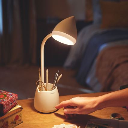 Philips - LED Touch bordslampa HAT LED/4,5W/5V 3000/4000/5700K CRI 90