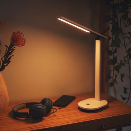 Philips - LED Touch bordslampa IVORY LED/5W/5V 2700/3600/5000K CRI 90