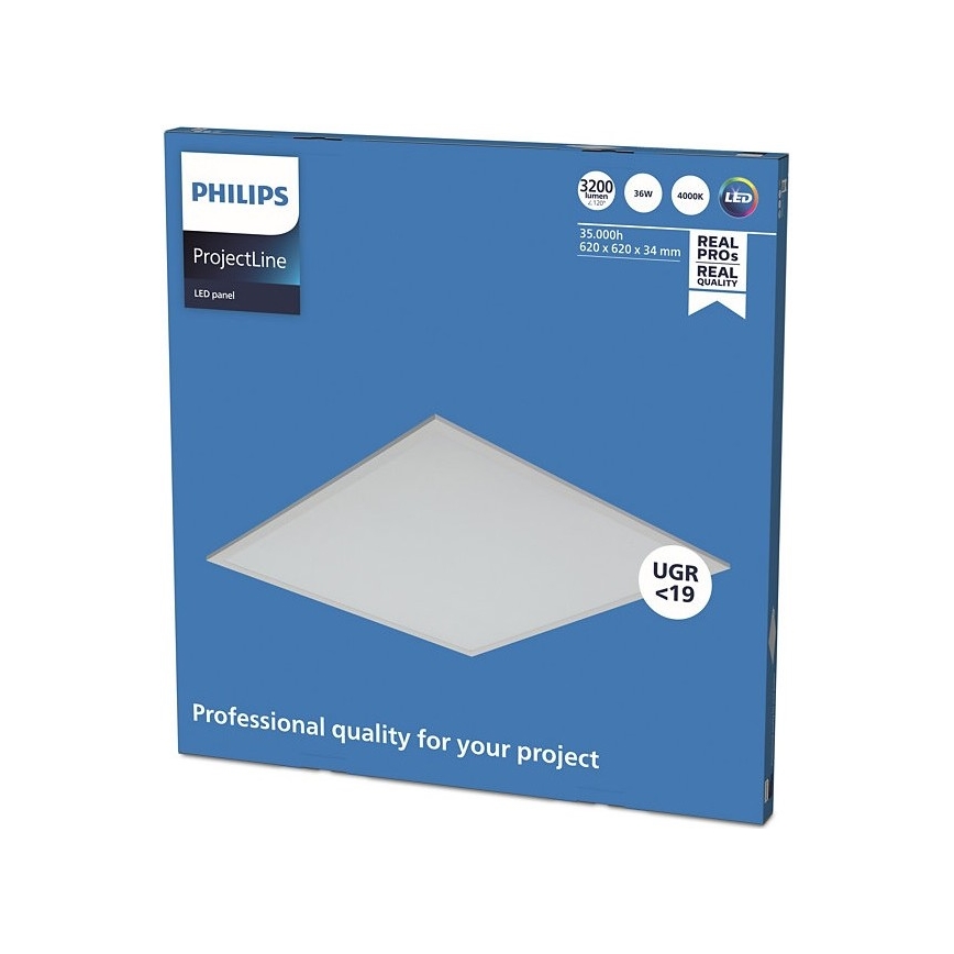 Philips - LED upphängd takpanel PROJECTLINE LED/36W/230V 62x62 cm